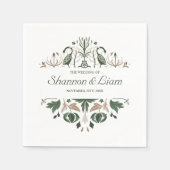 ケルト結び目模様 |アイリッシュモダンカスタムウェディング スタンダードカクテルナプキン (正面)