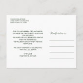 ケルト結び目模様 |アイリッシュ結婚ズ・プランの変更 案内ポストカード (裏面)