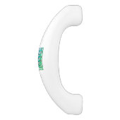 ケルト結び目模様 – スクエアブルーグリーン セラミックキャビネット取っ手 (側面)