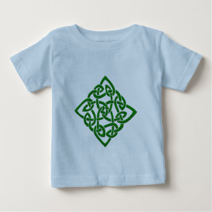 ケルト結び目模様-ダイヤモンドのTシャツ ベビーTシャツ