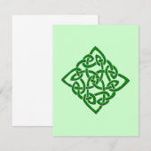 ケルト結び目模様-ダイヤモンド招待状 招待状 (正面/裏面)
