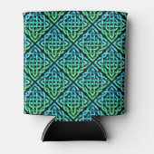 ケルト結び目模様 – ブルーグリーンクーラーボックス 缶クーラー (正面)