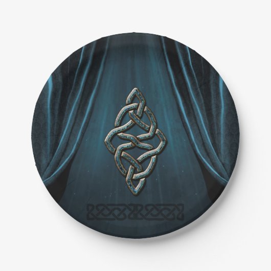 ケルト結び目模様 ペーパープレート (正面)