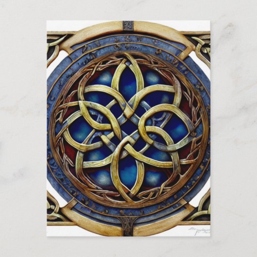 ケルト結び目模様 ポストカード (正面)