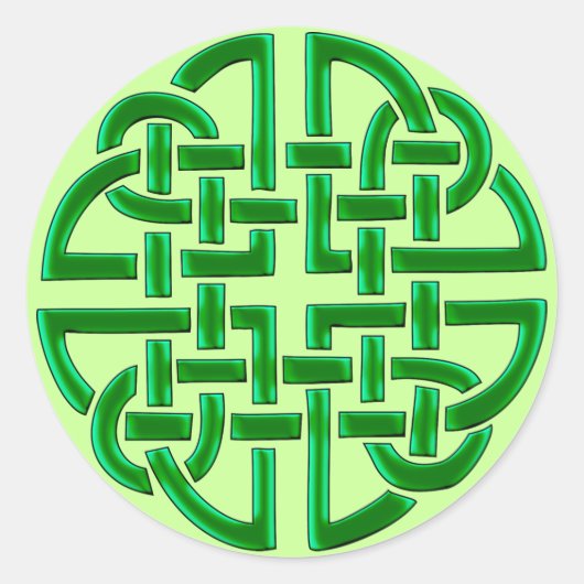 ケルト結び目模様(ラウンドステッカー) ラウンドシール (正面)