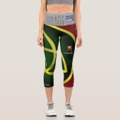 (ケルト結び目模様)短レギンス カプリレギンス (正面)