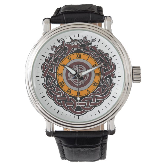ケルト結び目模様 腕時計 (正面)