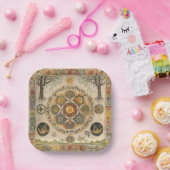 ケルト結び糸細工とサンシンボルリサ ペーパープレート (パーティー)