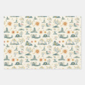 ケルト結び糸細工とサンシンボルリサ ラッピングペーパーシート (正面2)