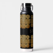 ケルト結び糸細工クロスパーソナライズされた ウォーターボトル (正面)