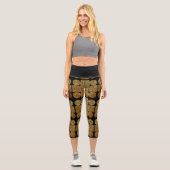 ケルト結び糸細工クロス カプリレギンス (正面)