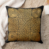 ケルト結び糸細工クロス クッション (ブランケット)