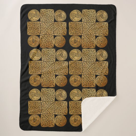 ケルト結び糸細工クロス シェルパブランケット (正面)