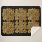 ケルト結び糸細工クロス シェルパブランケット (正面(横))