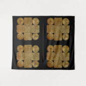 ケルト結び糸細工クロス タペストリー (正面(横))