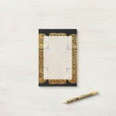 ケルト結び糸細工クロス ポストイット (デスク上)