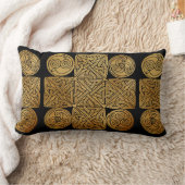 ケルト結び糸細工クロス ランバークッション (ブランケット)