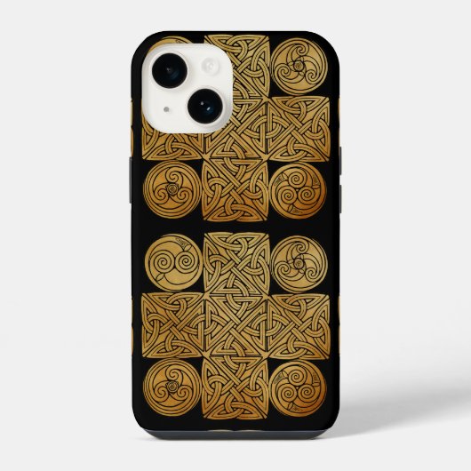 ケルト結び糸細工クロスSpeckiPhone 13ケース iPhoneケース (裏面)