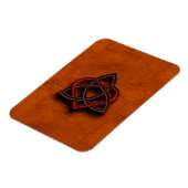 ケルト結び糸細工バレンタインハートキャンバスのテクスチャ1 マグネット (左側)