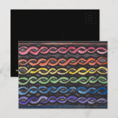 ケルト結び糸細工プライド旗 ポストカード (正面/裏面)