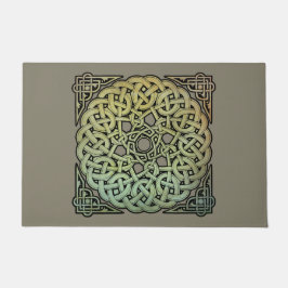 ケルト結び糸細工マンダラ ドアマット