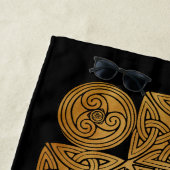 ケルト結び糸細工十字架 ビーチタオル (インサイチュ)