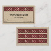 ケルト結び糸細工帯 名刺 (正面/裏面)