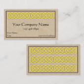 ケルト結び糸細工帯 名刺 (正面/裏面)