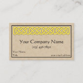 ケルト結び糸細工帯 名刺 (正面)