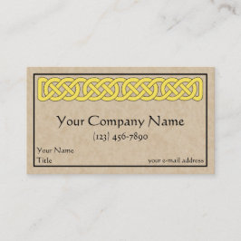 ケルト結び糸細工帯 名刺