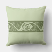 ケルト結び糸細工魚の緑 クッション (裏面)