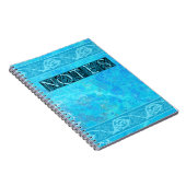 ケルト結び糸細工魚の青 ノートブック (右側)