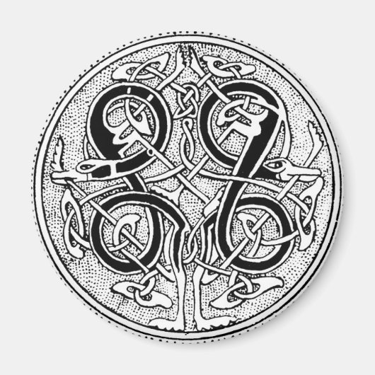 ケルト結び糸細工 マグネット (正面)