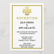 ケルト結婚スのフェイク金ゴールドケルト結び目模様クロス