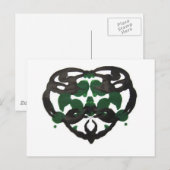 ケルト緑のインクブロ ポストカード (正面/裏面)