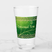 ケルト緑のノット葉と タンブラーグラス (正面)