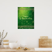 ケルト緑のノット葉と ポスター (キッチン)