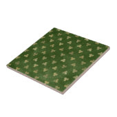 ケルト緑金ゴールドトリプルスパイラル タイル (側面)