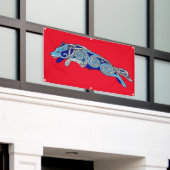 ケルト縁どコリー競争敏捷性犬 横断幕 (ビルの外側)