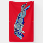 ケルト縁どコリー競争敏捷性犬 横断幕 (縦)