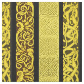 ケルト縁ど金ゴールド ファブリック (クローズアップ)