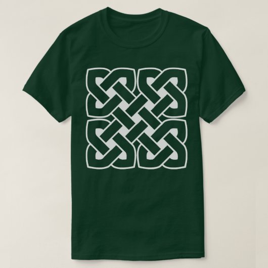 ケルト織りエンドレスノット幾何学模様3 Tシャツ (デザイン正面)