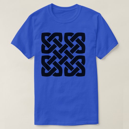 ケルト織りエンドレスノット幾何学模様7 Tシャツ (デザイン正面)