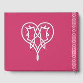 ケルト織りハートインラズベリーゲストブック ゲストブック (裏面)