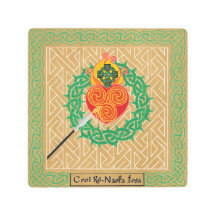 ケルト聖なるハート8x8メタルウォールアート