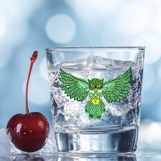 ケルト航空フクロウグリーン ショットグラス