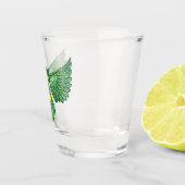 ケルト航空フクロウグリーン ショットグラス (右)