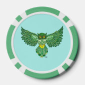 ケルト航空フクロウグリーン ポーカーチップ (裏面)