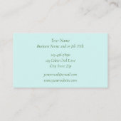 ケルト航空フクロウグリーン 名刺 (裏面)