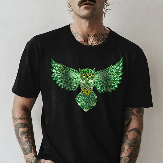 ケルト航空フクロウグリーン Tシャツ